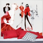 Tissu décoratif mural sans fixation La mode Ã  Paris