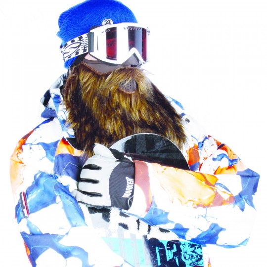 Masque de ski Beardski avec une barbe style Chewbacca