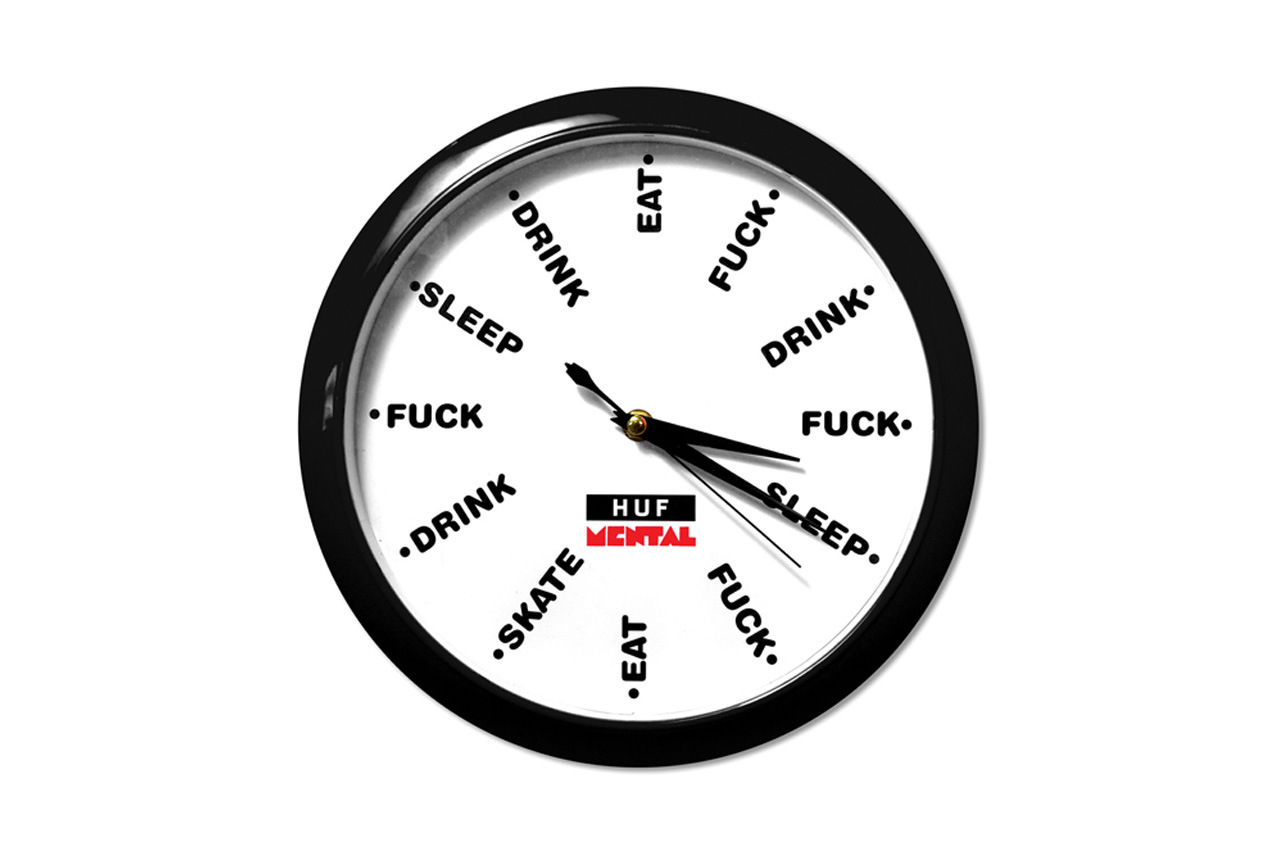 Horloge Huf Mental noire