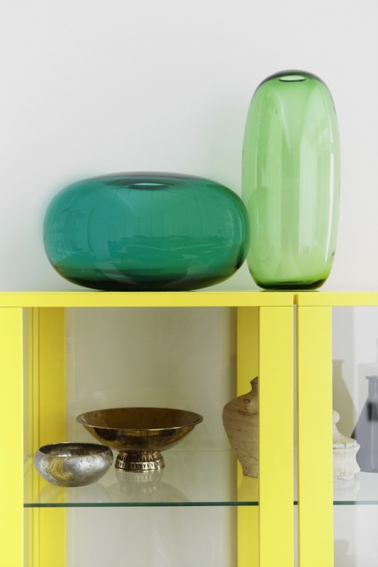Vases Ikea en verre soufflé bouche collection Stockholm