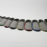 Photo des pantoufles Lasso avec des lacets en couleur