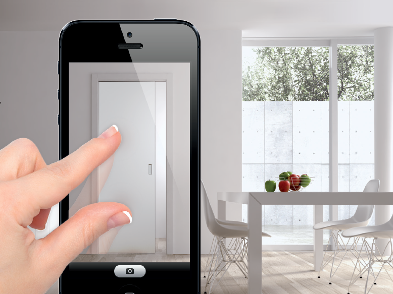 Testez (virtuellement) une porte coulissante chez vous avec l’application iPhone Eclisse