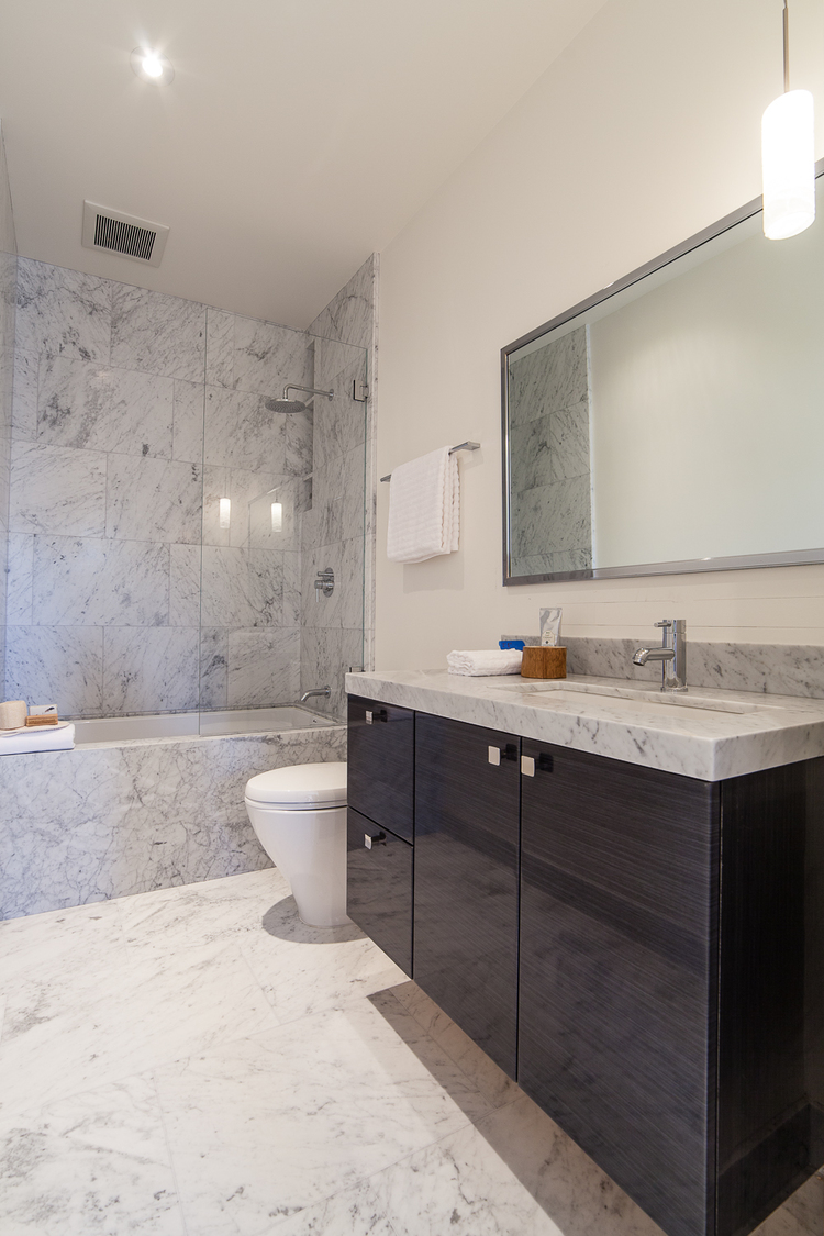 Salle de bain dans une maison Victorienne Ã  San Francisco