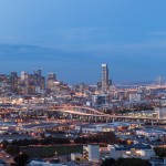 Photo panoramique de San Francisco la nuit