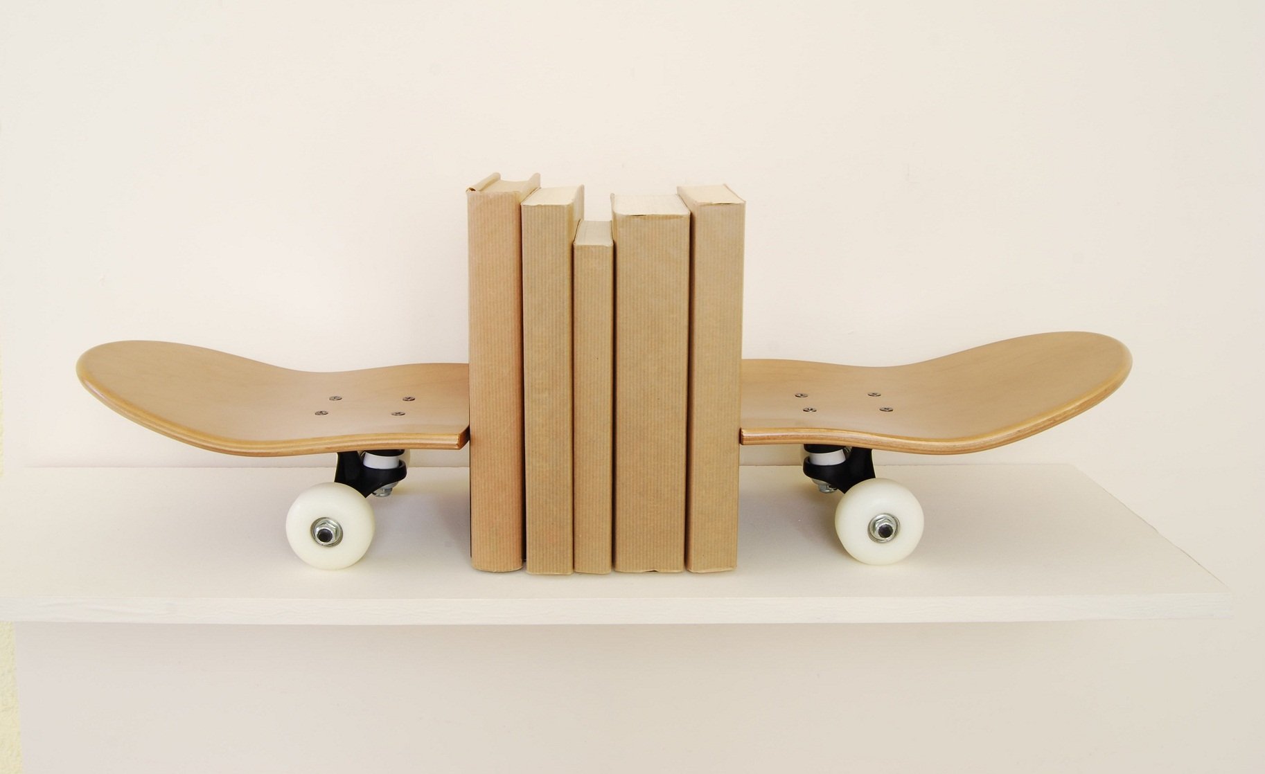 Serre-livres planche de skateboard par Skate-Home