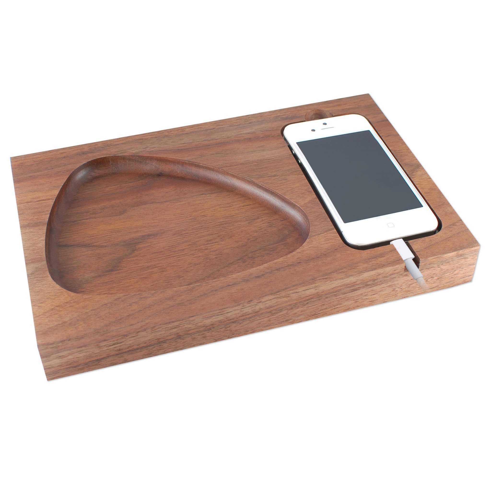 Station d’accueil iPhone en noyer Tinsel & Timber