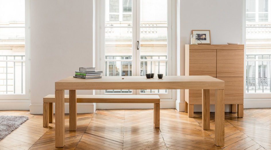 Table de repas avec coffret de rangement intégré Confidens par 1382