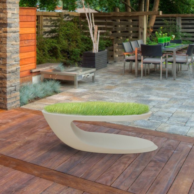 Meridian Table : Table basse indoor outdoor en fibre de verre