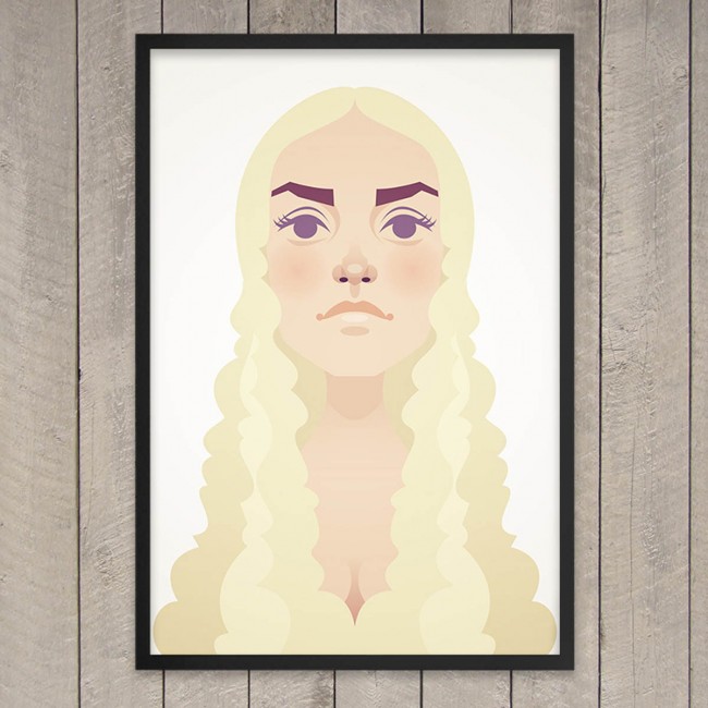 Flat Prints : Tableau The Mother of Dragons