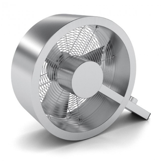 Ventilateur Q : Ventilo design silencieux en aluminium brossé