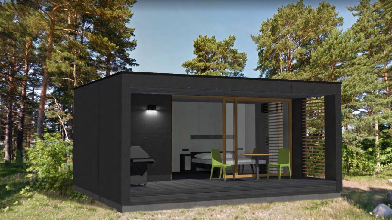 The Container house : la mini maison préfabriquée en bois